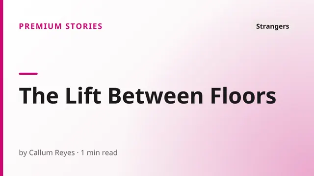The Lift Between Floors - Strangers sex story