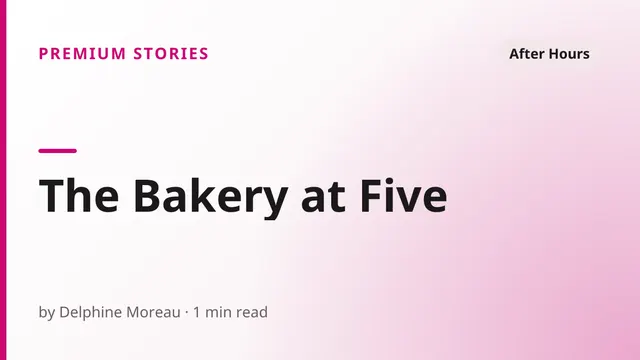 The Bakery at Five - After Hours sex story