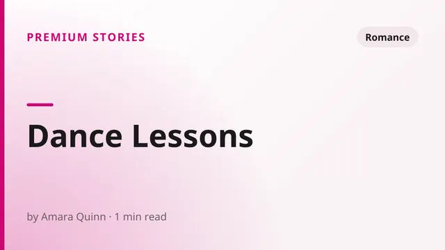 Dance Lessons - Romance sex story