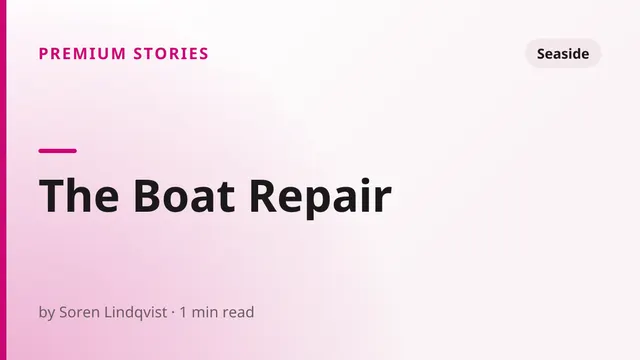 The Boat Repair - Seaside sex story